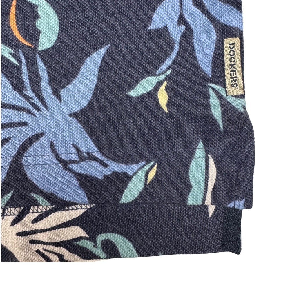 NWT Dockers Khakiware Polo Shirt Men Floral Tropical Medium USA Made‎ 90s Y2K - Picture 9 of 9